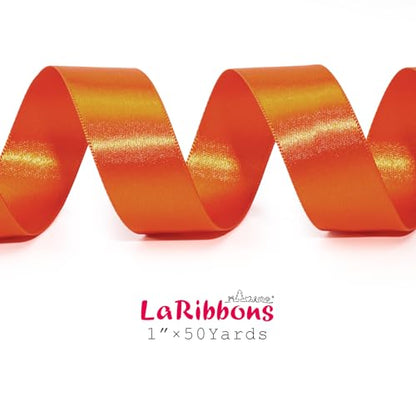 Orange Satin Ribbon 1 inch x 50 Yards