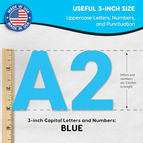 3 Inch Bulletin Board Letters & Numbers