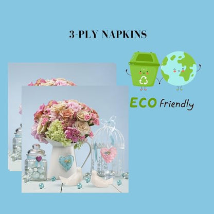20 ct 13x13 Flowers Paper Luncheon Decoupage Napkins (20 Count)