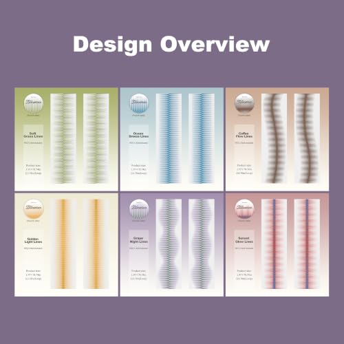 Shimmer Ombre Stripe PET Tape (6 Count)