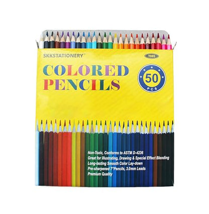 50Pcs Colored Pencils (50 Count)