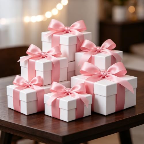 1 Inch x 100yds Rose Gold Satin Ribbon for Crafts