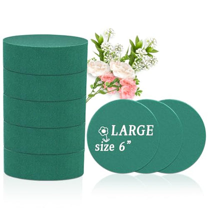 Large Round Floral Foams 6" (8 Count)