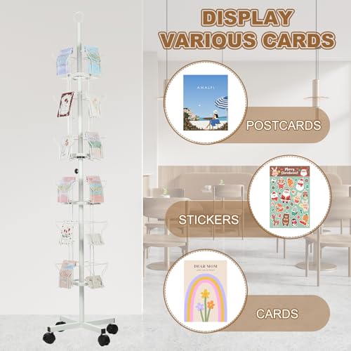 2Pack 6 Tier Rotating Greeting Card Rack (2 Count)