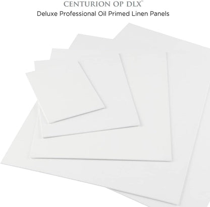 Centurion Deluxe Professional Oil Primed Linen Canvas Panels - 8x8-6 Pack of Linen Canvases for Painting, Artwork and More