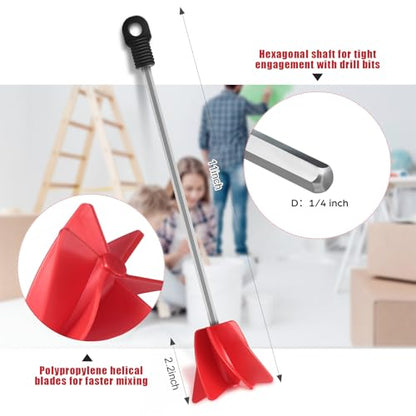 11" 3 Pcs Paint Stirrer for Drill