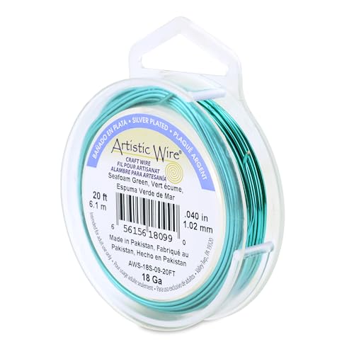 18 Gauge Silver Plated Tarnish Resistant Colored Copper Craft Wire