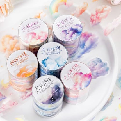 6 Rolls Cloud PET Tape Set