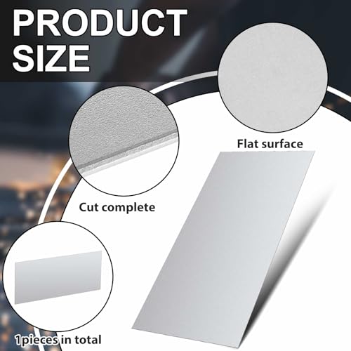 1 Pcs Mild Steel Sheet Cold Rolled 18 Gauge Metal Plate Weldable Metal Sheets for Professional Industrial DIY Use