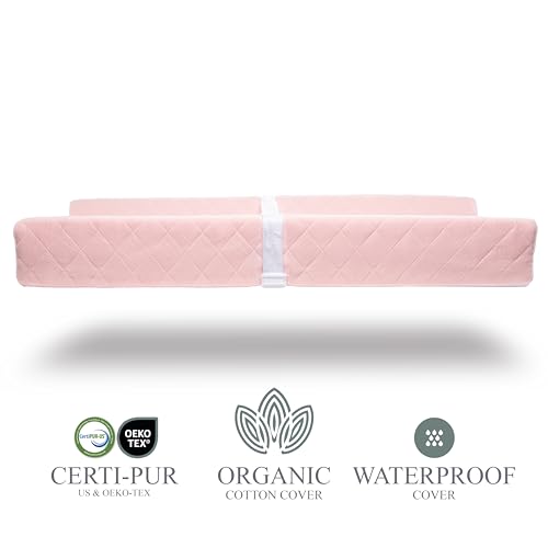 Organic Cotton Covered Contoured Baby Changing Pad