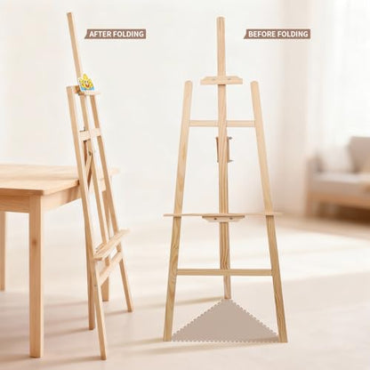 Smiley Wooden Easel for Painting