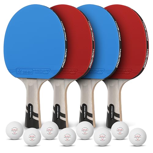 Ping Pong Paddles Set of 4
