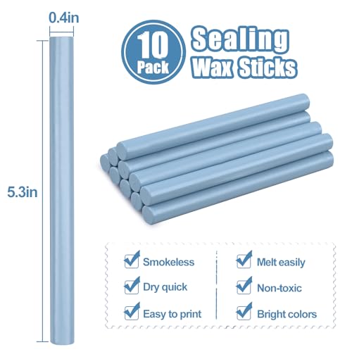 Glue Gun Sealing Wax Sticks for Wax Seal Stamp (10 Count)