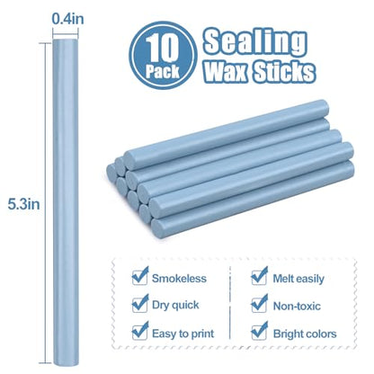 Glue Gun Sealing Wax Sticks for Wax Seal Stamp (10 Count)