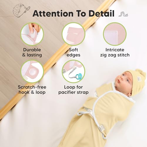 3pk Organic Swaddles for Newborns Girls