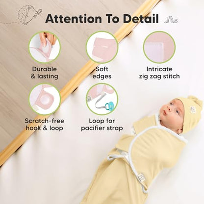 3pk Organic Swaddles for Newborns Girls