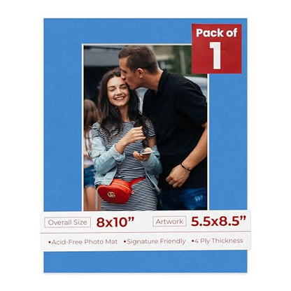 8x10 Mat Bevel Cut for 5.5x8.5 Photos