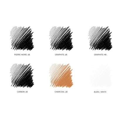 6 Count Drawing Pencils Set