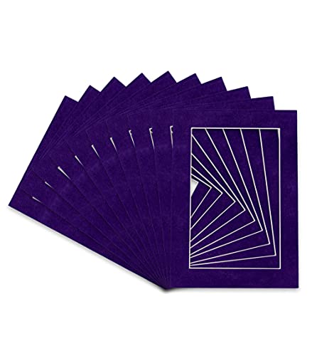 Pack of 25 Acid Free 8x10 Mats Bevel Cut for 5.5x8.5 Photos (25 Count)