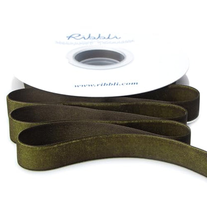 Polyester Moss Green Velvet Ribbon