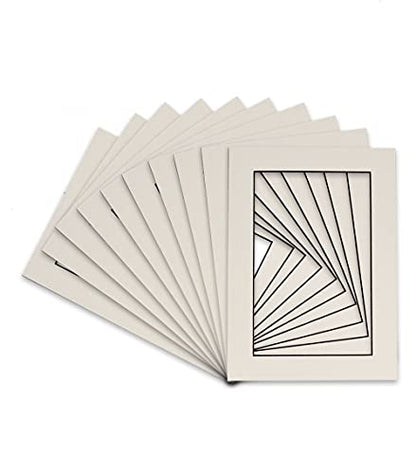 Pack of TEN 11x14 Mats Bevel Cut for 9x12 Photos (10 Count)