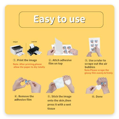 Transfer Paper Printable Paper for Skin Clear
