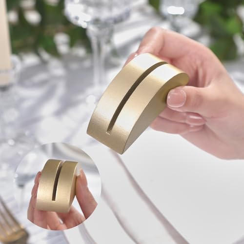 10 Pack 3.3" Arch Gold Wood Stand with 1 (10 Count)