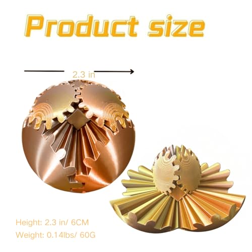 Gear Ball 3D Printed Spin Ball Cube Fidget Toys