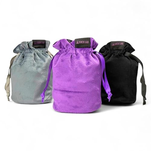 Velvet Drawstring Dice Bag (3 Count)