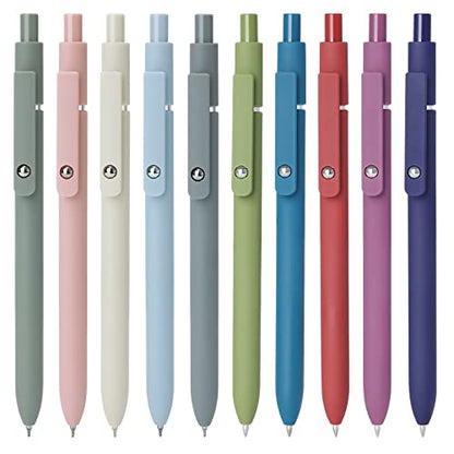 Gel Pens 10pcs 0.5mm Quick Dry Black Ink Fine Point Pens (10 Count)