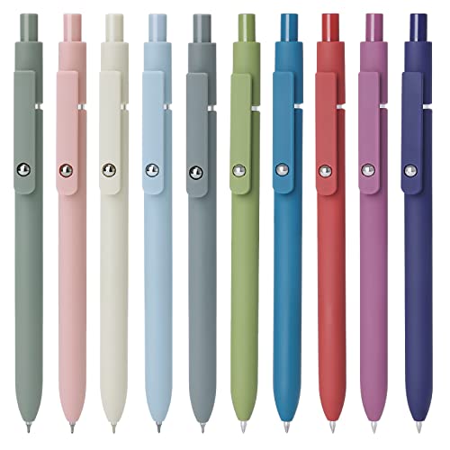 Gel Pens 10pcs 0.5mm Quick Dry Black Ink Fine Point Pens (10 Count)