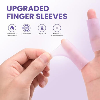 20 PCS Gel Finger Sleeve Protectors (20 Count)