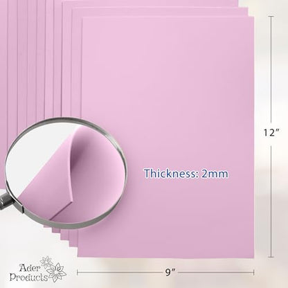 Baby Pink EVA Foam Sheets for Crafts (15 .)