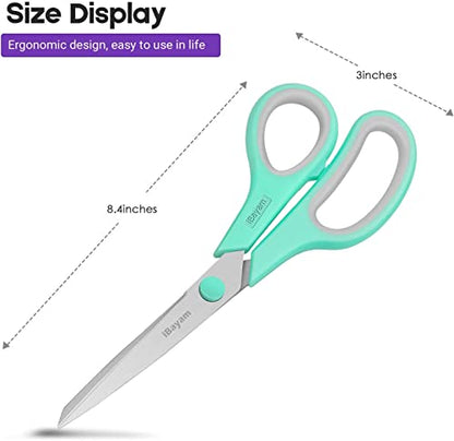 24 Pack 8" Heavy Duty Scissors in Bulk (3 Count)