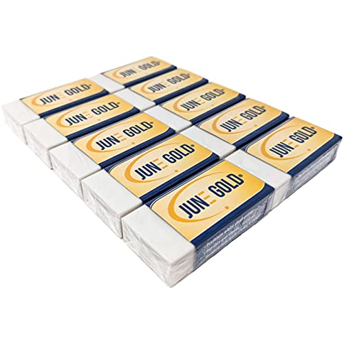 10 Large White Vinyl Erasers (10 Count)