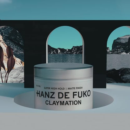 Claymation Premium Men’s Hair Styling Clay for a Super High Hold (2 Ounce)