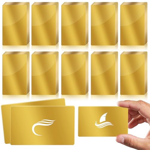 100 Pcs Metal Business Cards Aluminum Laser Engraving Blanks