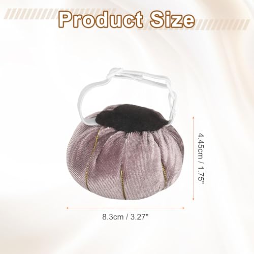 Wrist Pin Cushion Wristband Sewing Pincushion Polyester Pin Holder Wearable Pumpkin Shaped Needles Wristband for Sewing Quilting Needlework DIY Crafts