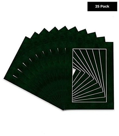 Pack of 25 Acid Free 11x14 Mats Bevel Cut for 8.5x11 Photos (25 Count)