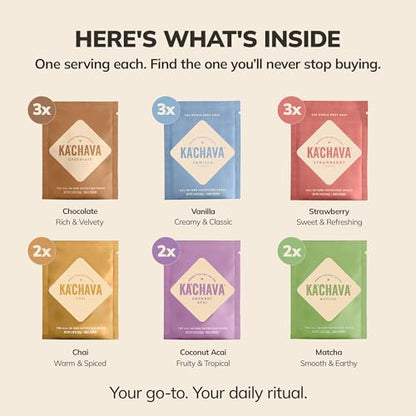 Ka’Chava Whole Body Meal Shake 6 Flavor Pack (13.14 Ounce)