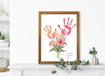 Flower Bouquet Handprint Art Craft DIY Kit