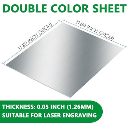 Laser Engraving Double Color ABS Plastic Sheet (4.835 Sq Ft)