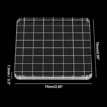 3"x3" Acrylic Stamp Block (6 Count)