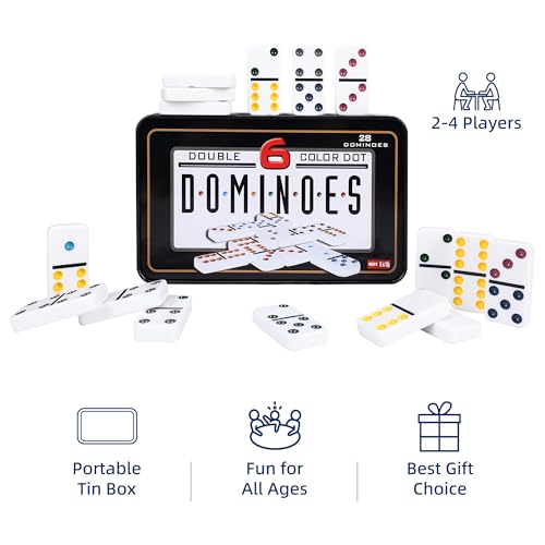 Double Six Dominoes Set