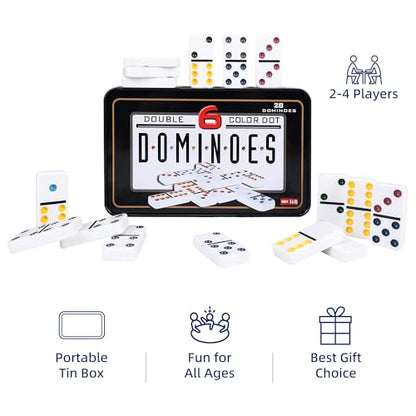 Double Six Dominoes Set