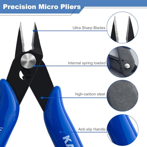 Micro Wire Cutters with Spring (2 Count)