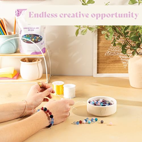 One Pound Assorted Glass Beads for Jewelry Making (16 Ounce)