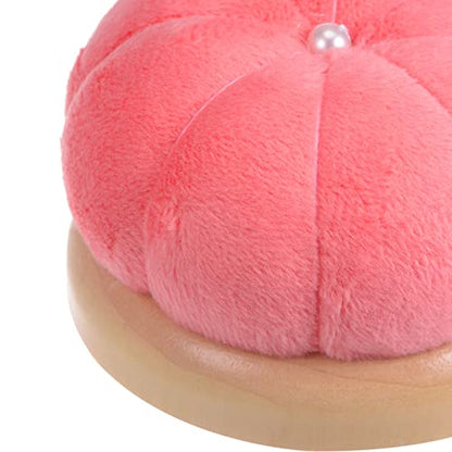 Wooden Base Needle Pincushions Pin Cushions Watermelon Red
