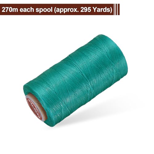 Flat Leather Sewing Waxed Thread