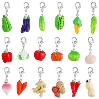 Vegetable Knitting Stitch Markers for Crocheting (18 Count)